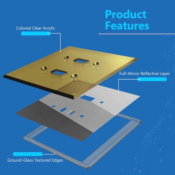 Lider 2-Gang Oversized Toggle Wall Plate
