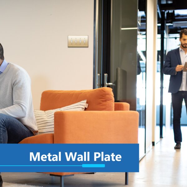 LIDER Mid-Sized Quadruple Toggle Switch Metal Wall Plate