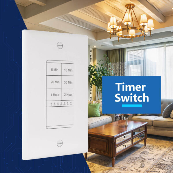 LIDER 2-Hour Countdown Timer Switch with Wall Plate