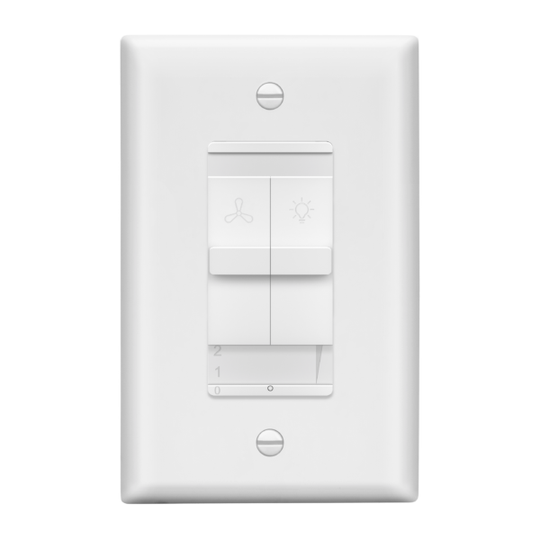 LIDER Combination Light Switch and 3-Speed Fan Control